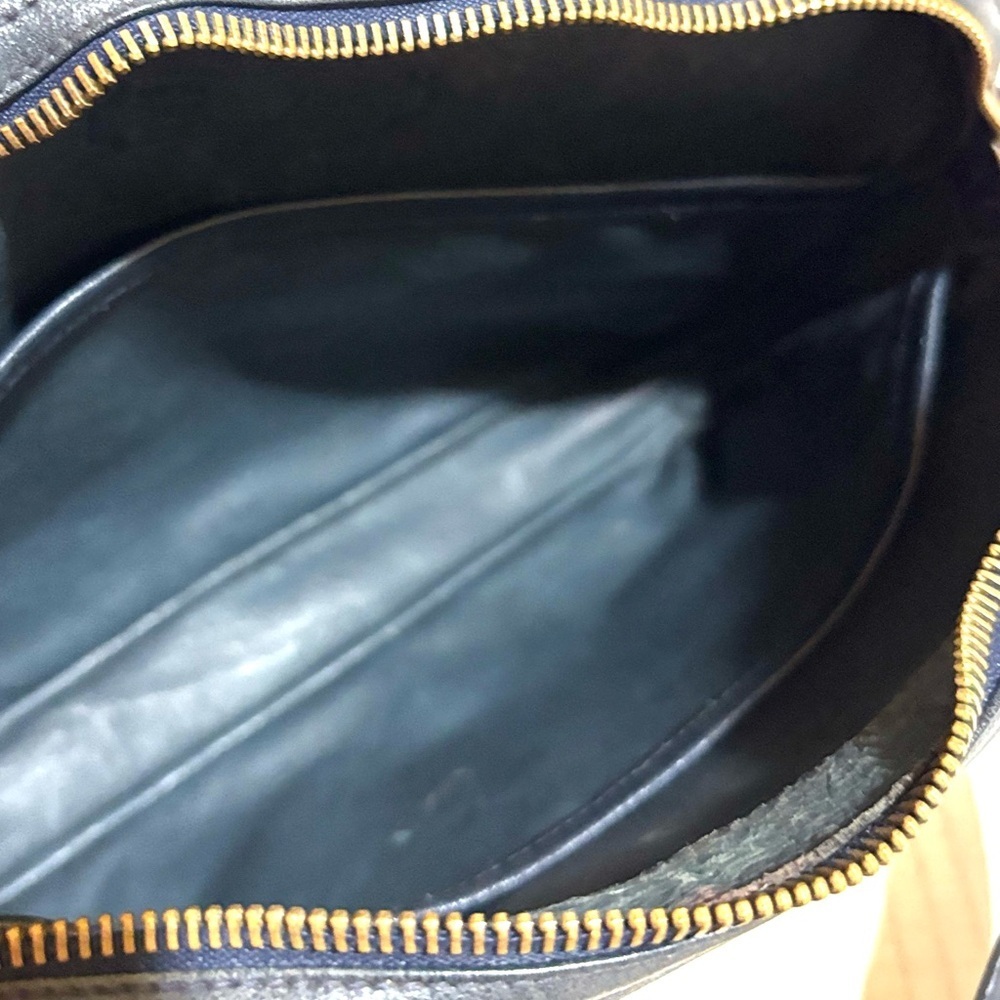 MCM vintage navy blue and Cream Bag - Picture 7 of 8
